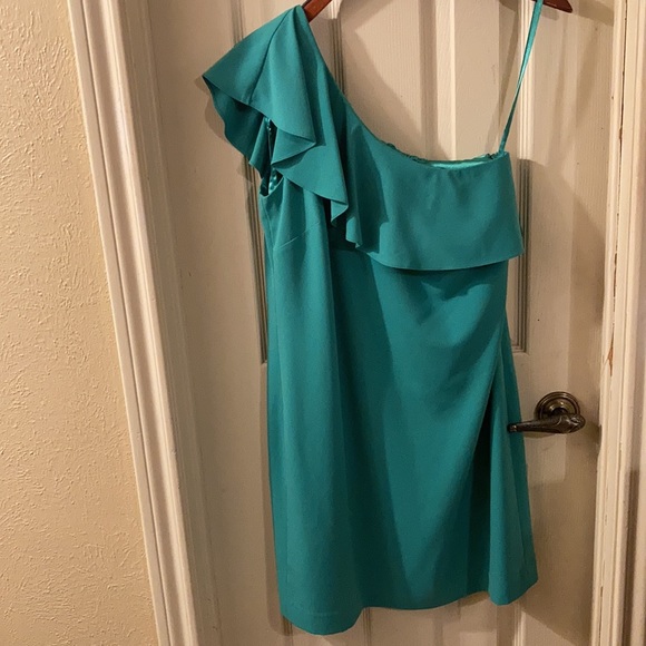 GIANNI BINI ONE SHOULDER DRESS SIZE 8 - Picture 2 of 4